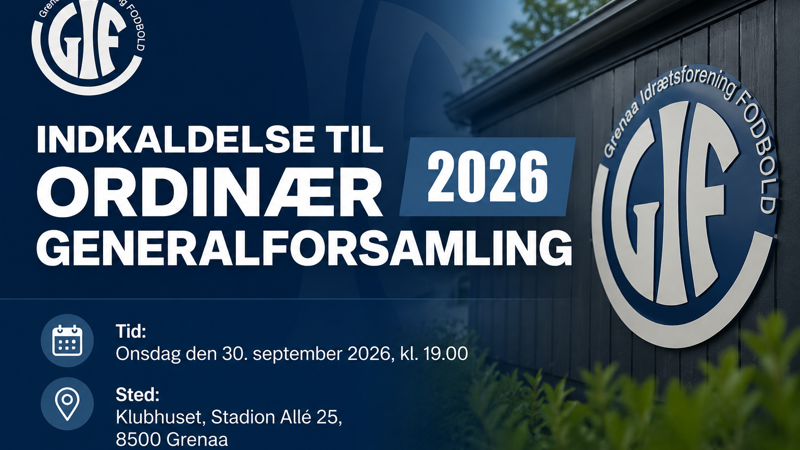 Indkaldelse til Generalforsamling 2026